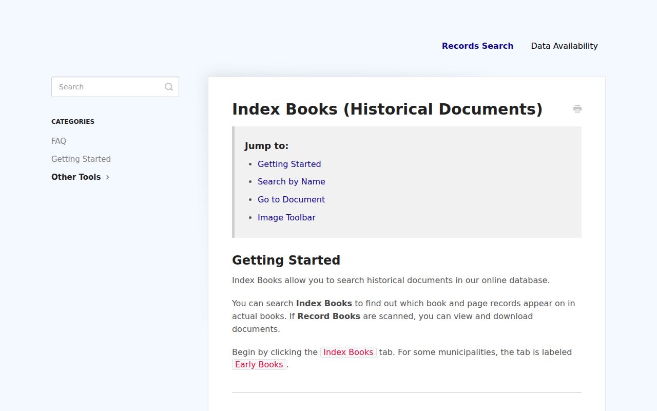 Rome previous residents SearchIQS historical index books and early books workflow